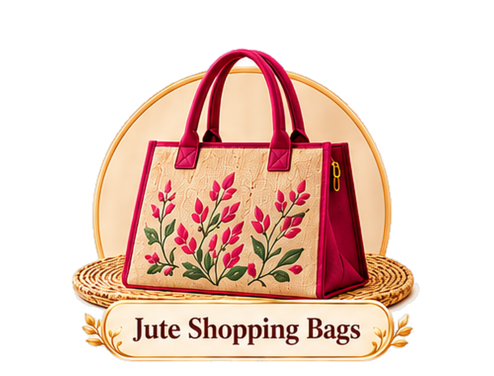 Jute shopping bags — Fabric Art Bags & Home Textiles