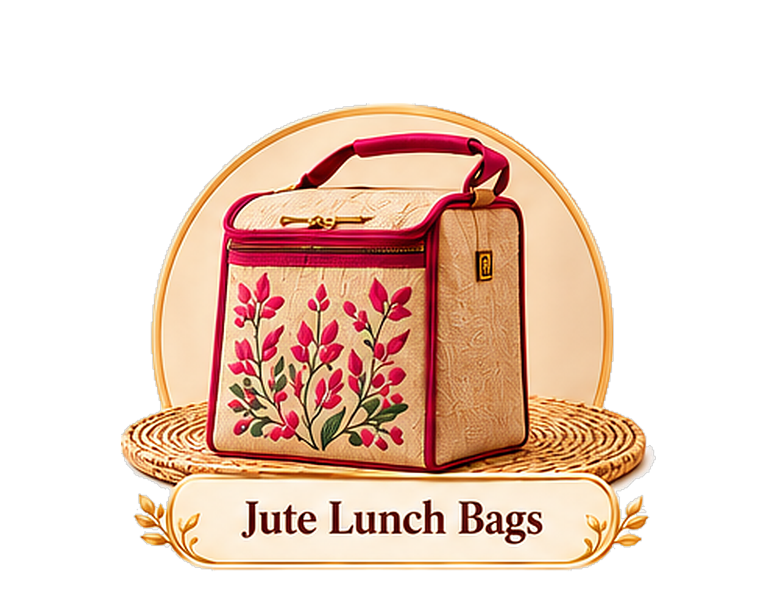 Jute lunch bags — Fabric Art Bags & Home Textiles