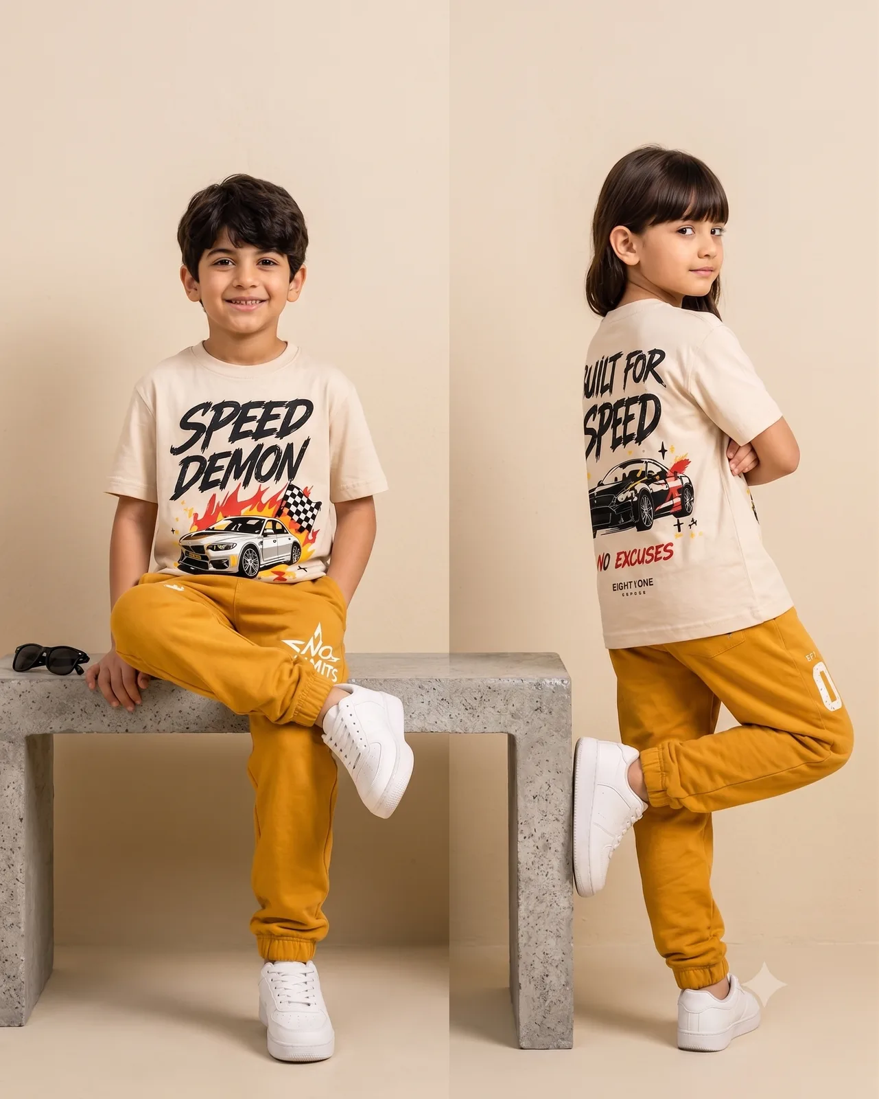 Speed Demon Kids T-Shirt & Track Pants Set — Dowhile Clothing