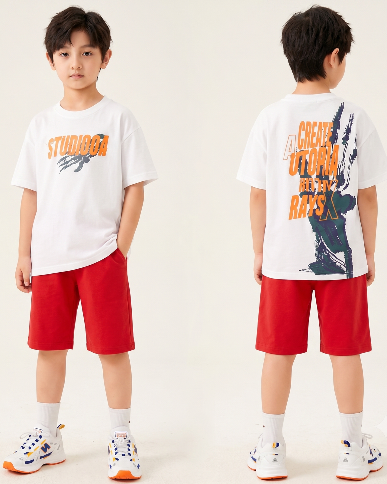 StudioOA Kids T-Shirt & Shorts Co-Ord Set — Dowhile Clothing