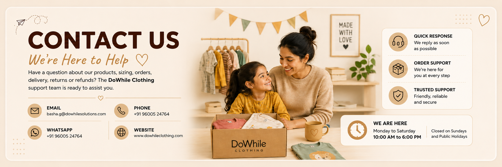 Contact Us — Dowhile Clothing