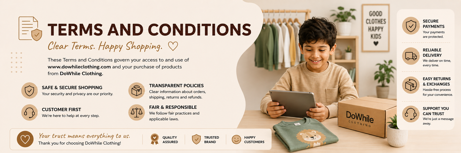 Terms and Conditions — Dowhile Clothing
