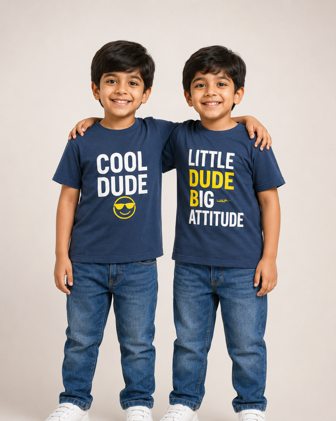 Matching Sibling Tees for Boys | Cool Dude T-Shirts