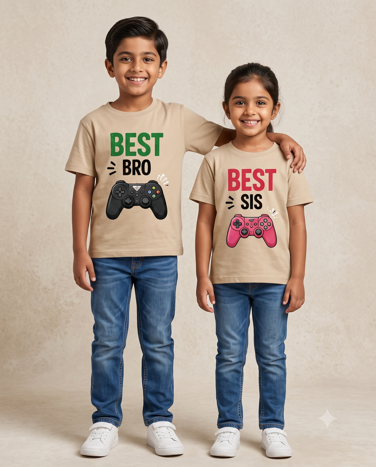 Best Bro & Best Sis Gamer Sibling T-Shirts