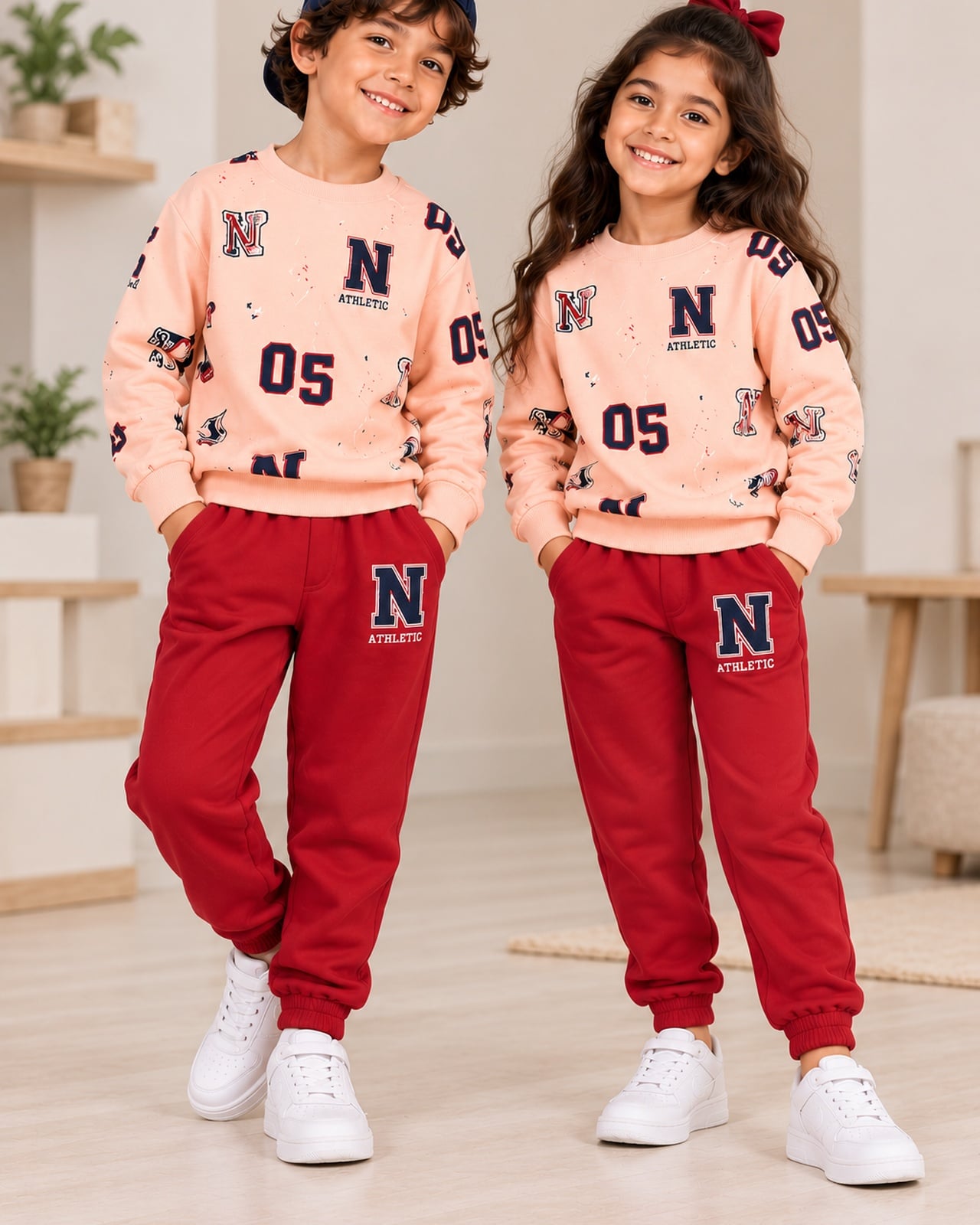 Kids Athletic Letter Print Matching Tracksuit | Cute Outfit